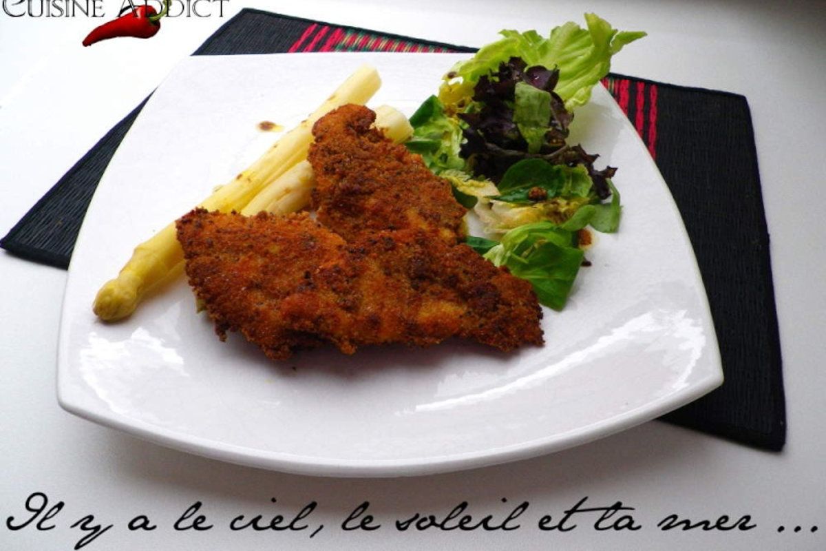 Cabillaud croustillant aux graines de moutarde