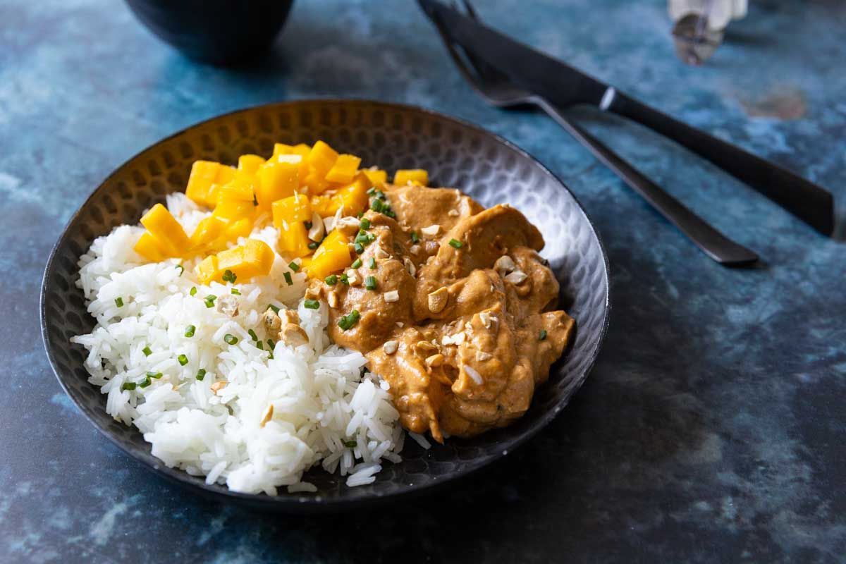 Poulet au beurre de cacahuète au Cookeo