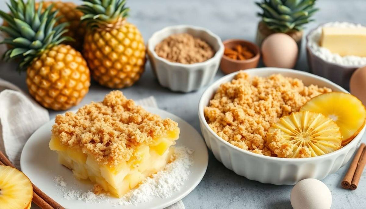 Crumble à l’ananas : un dessert tropical irrésistible