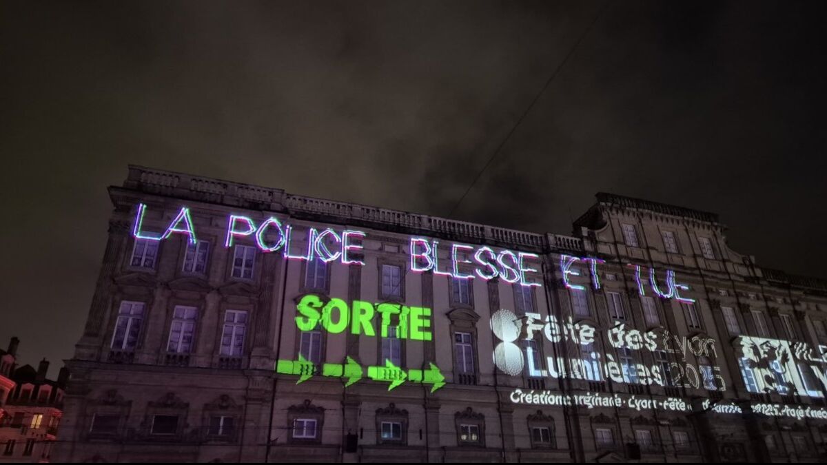 Des messages anti-police illuminent la Fête des Lumières à Lyon
