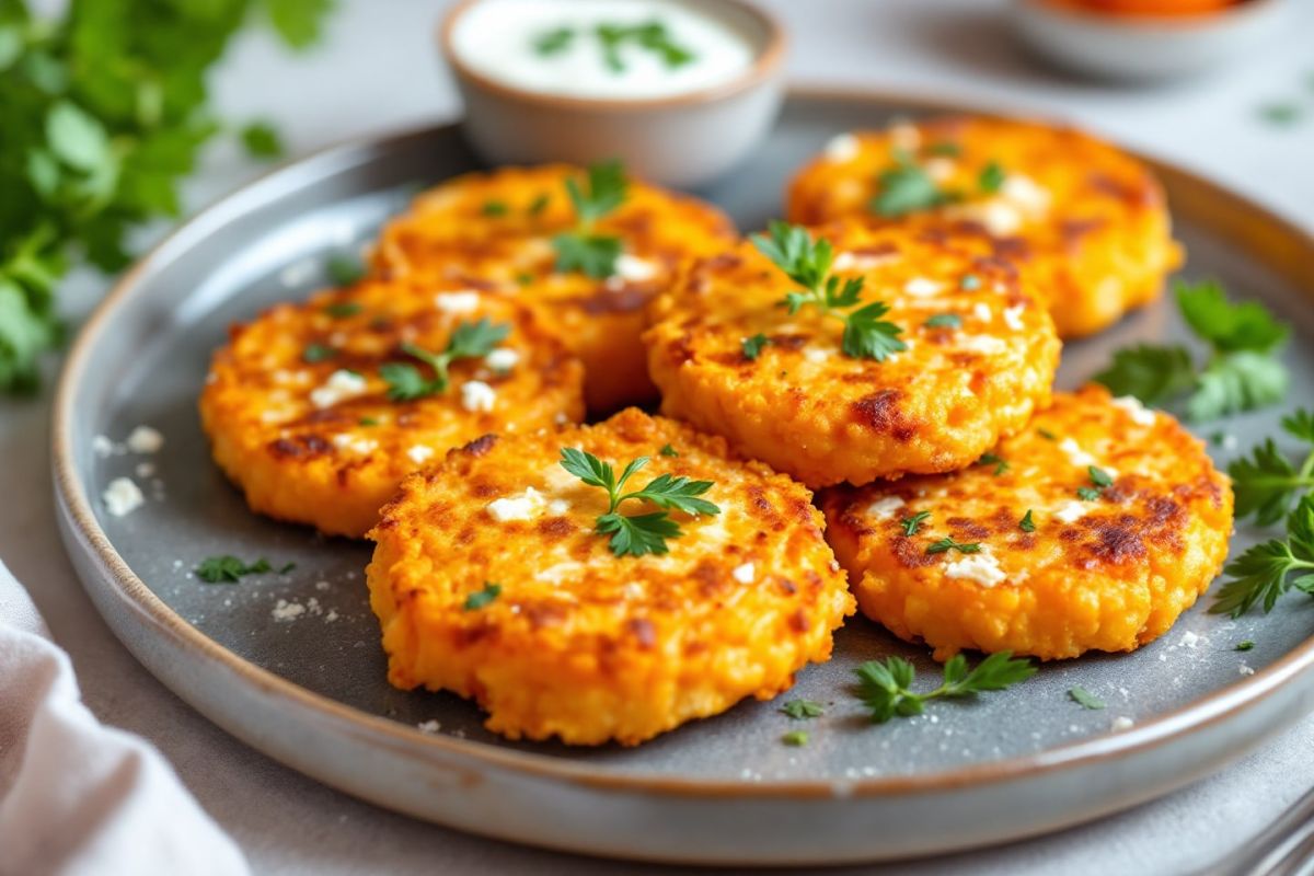 Découvrez la recette inédite des galettes de patate douce et feta qui réchauffent le cœur
