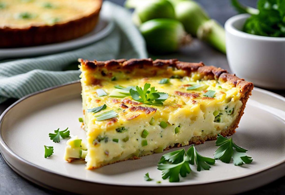 Un cake aux poireaux sans pâte : une sensation en cuisine