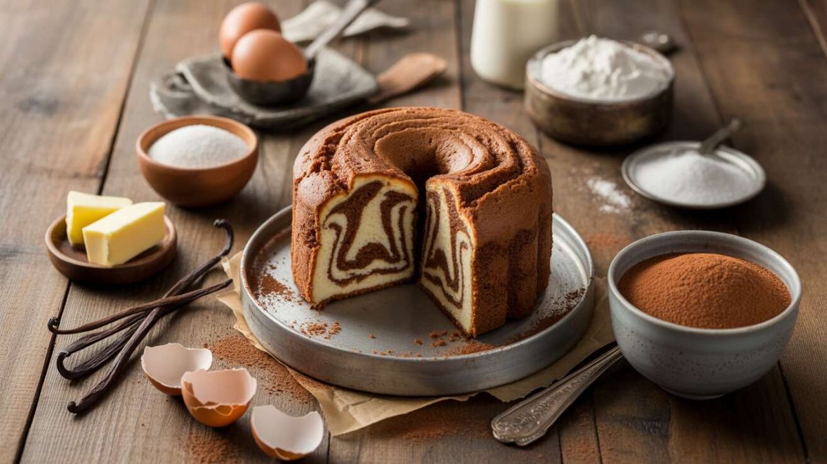 Gâteau marbré léger vanille cacao : une recette incontournable