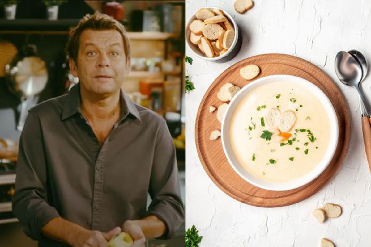 La délicieuse recette du potage parmentier par Laurent Mariotte
