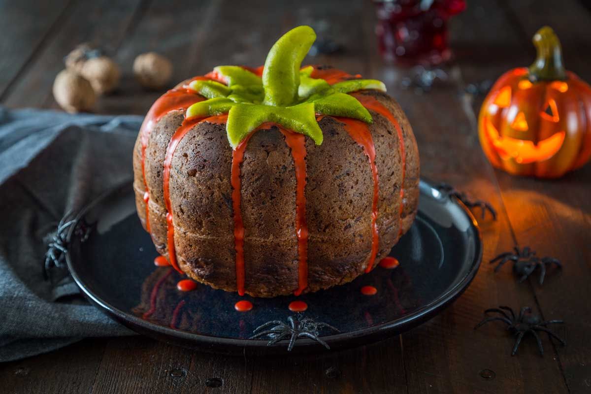 Un gâteau de citrouille pour célébrer Halloween