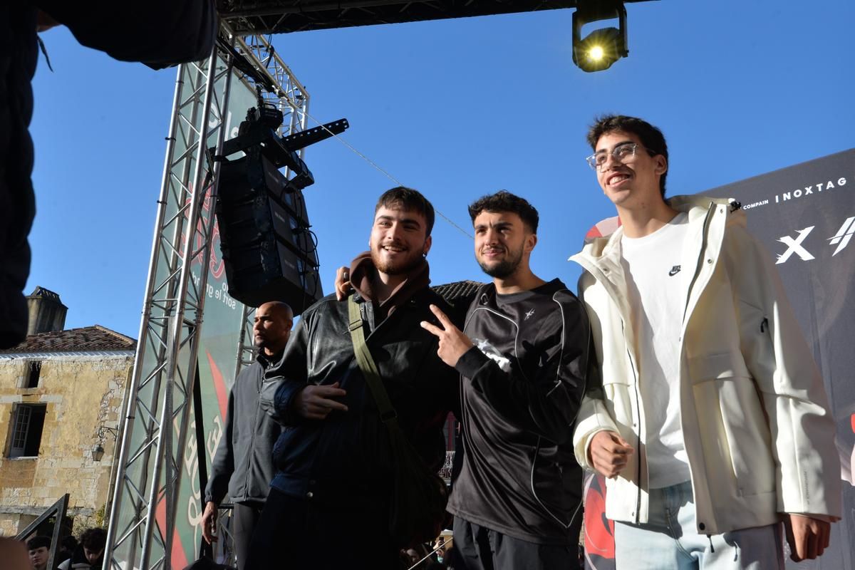 Inoxtag enchante Monpazier lors d'un marché de Noël exceptionnel