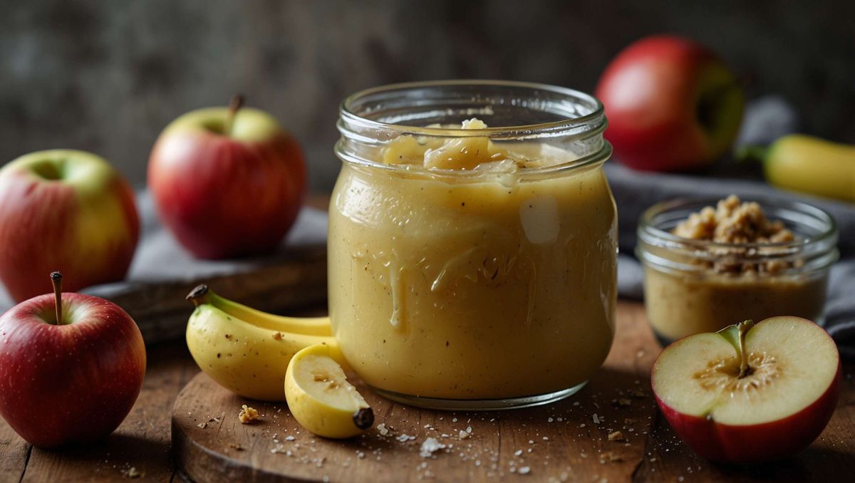 Recette de compote pomme-banane pour bébé au Thermomix