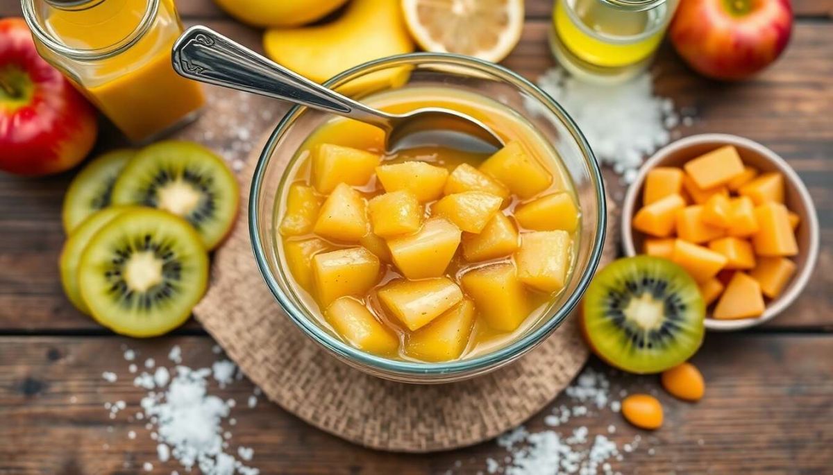 Compote de pommes et kiwis : une recette gourmande et rapide