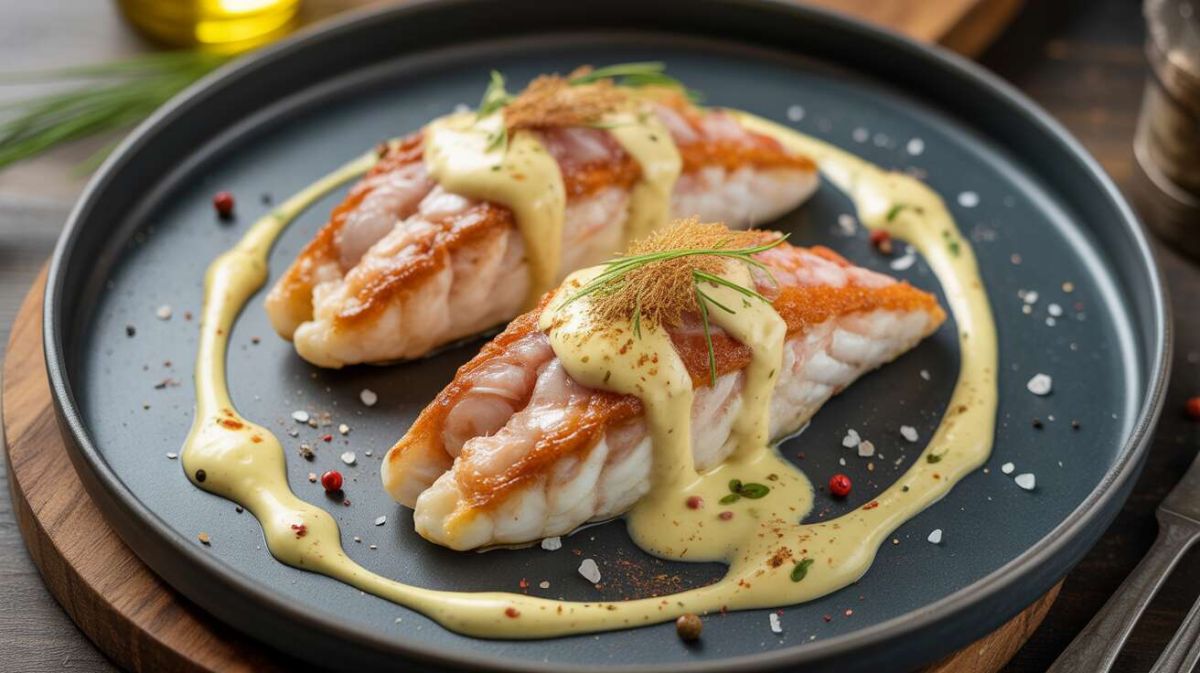 Le rouget poêlé et sa sauce au fromage frais : un plat d'exception