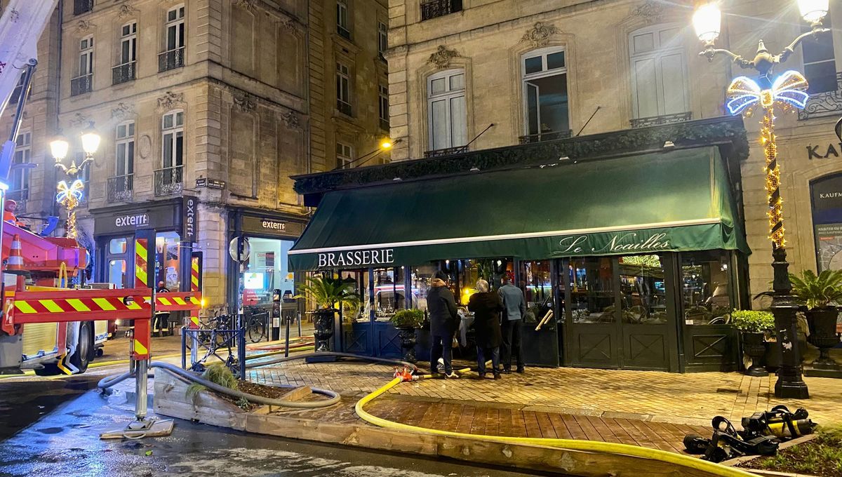 Incendie spectaculaire à la brasserie Le Noailles : évacuation réussie sans blessés