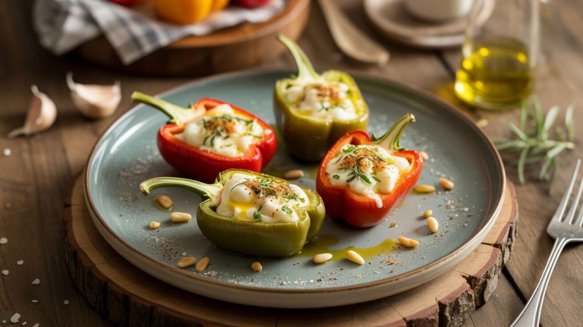 Mini poivrons farcis au fromage frais : une entrée rapide et délicieuse