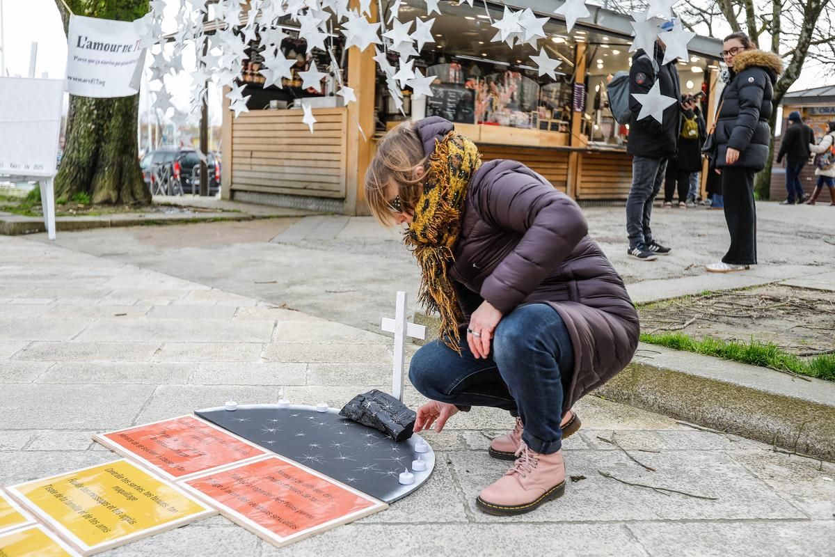 À La Rochelle et Saintes, la Saint-Valentin se transforme en hommage aux victimes de violences
