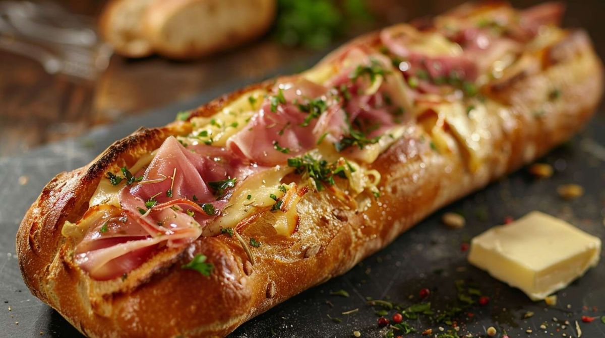 Transformez votre baguette en un délice au Saint Môret et jambon