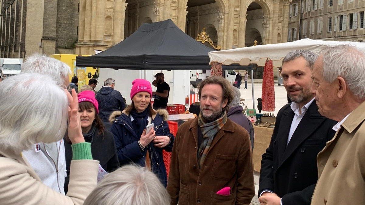 Soutien de Boris Vallaud à Camille Bonne pour les municipales à Auch