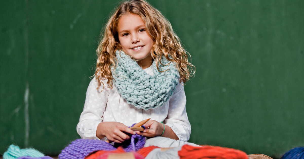 Le snood pour enfants : un projet tricot à partager