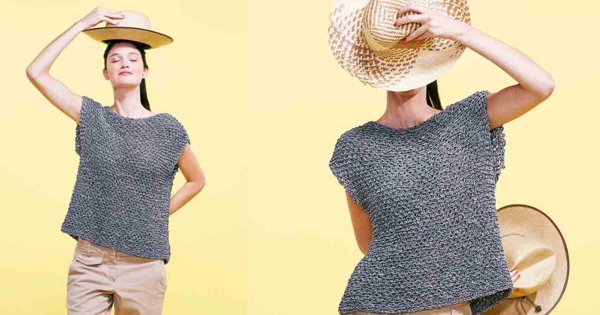 Le pull d'été en fil ruban : un essentiel de la saison