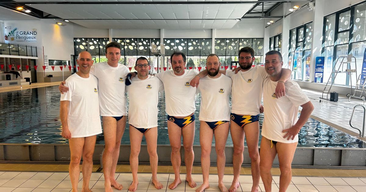 Huit hommes se lancent dans la natation synchronisée en Dordogne