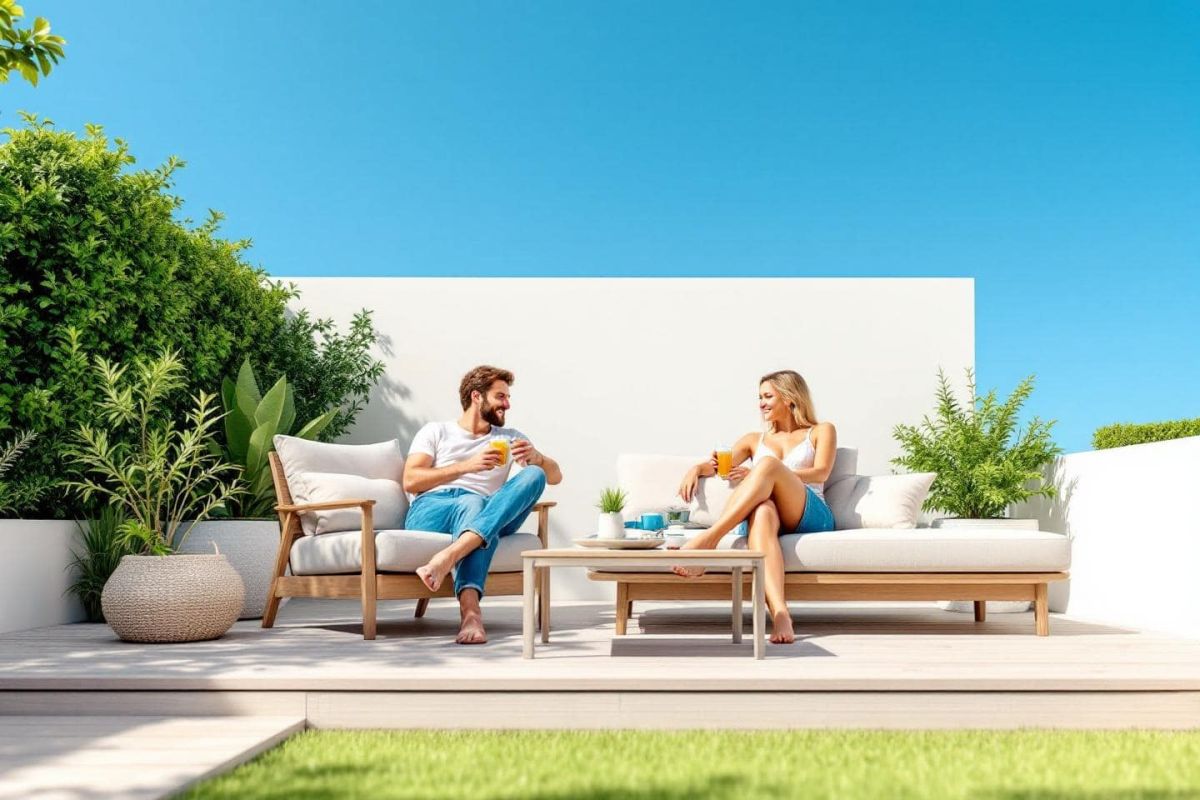 Transformez votre jardin avec le salon lounge scandinave à -50 % chez JYSK