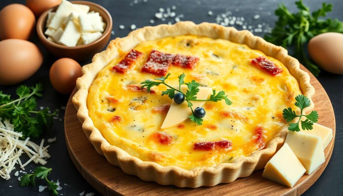 La quiche gourmande aux quatre fromages : recette facile et savoureuse