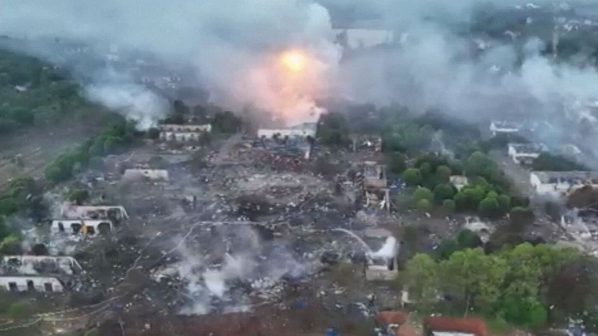 Une explosion meurtrière secoue une usine de feux d'artifice en Chine