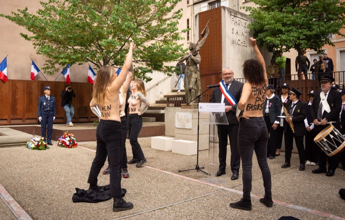 Carcassonne : Femen disrupt a RN event in a striking protest