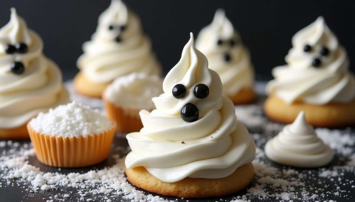 Des gâteaux fantômes pour un Halloween gourmand