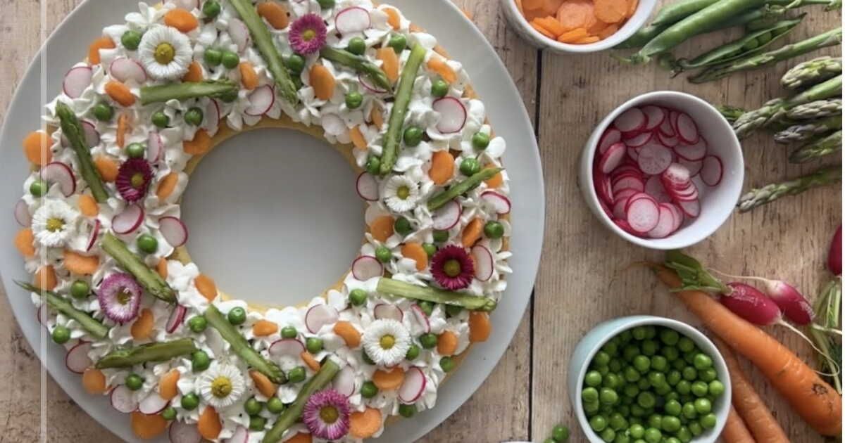 Une tarte couronne printanière : la recette facile à tester ce soir