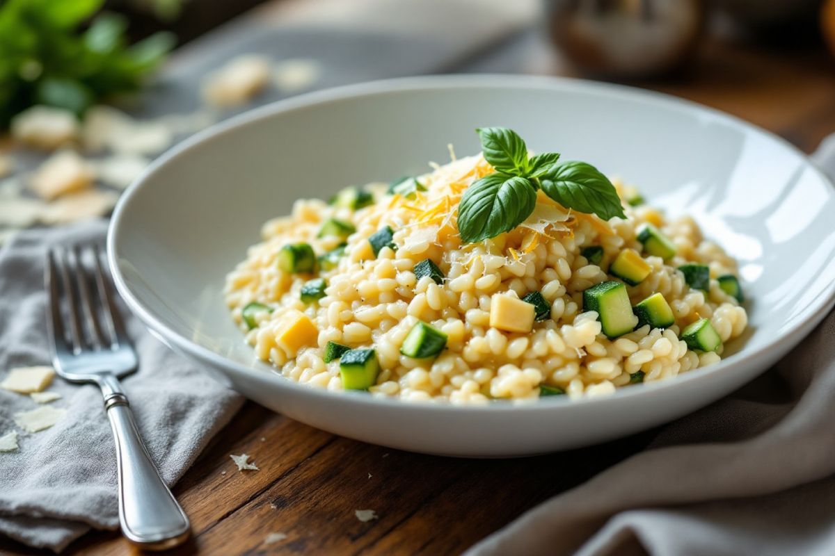 Risotto minute à la courgette : le plat réconfortant de septembre