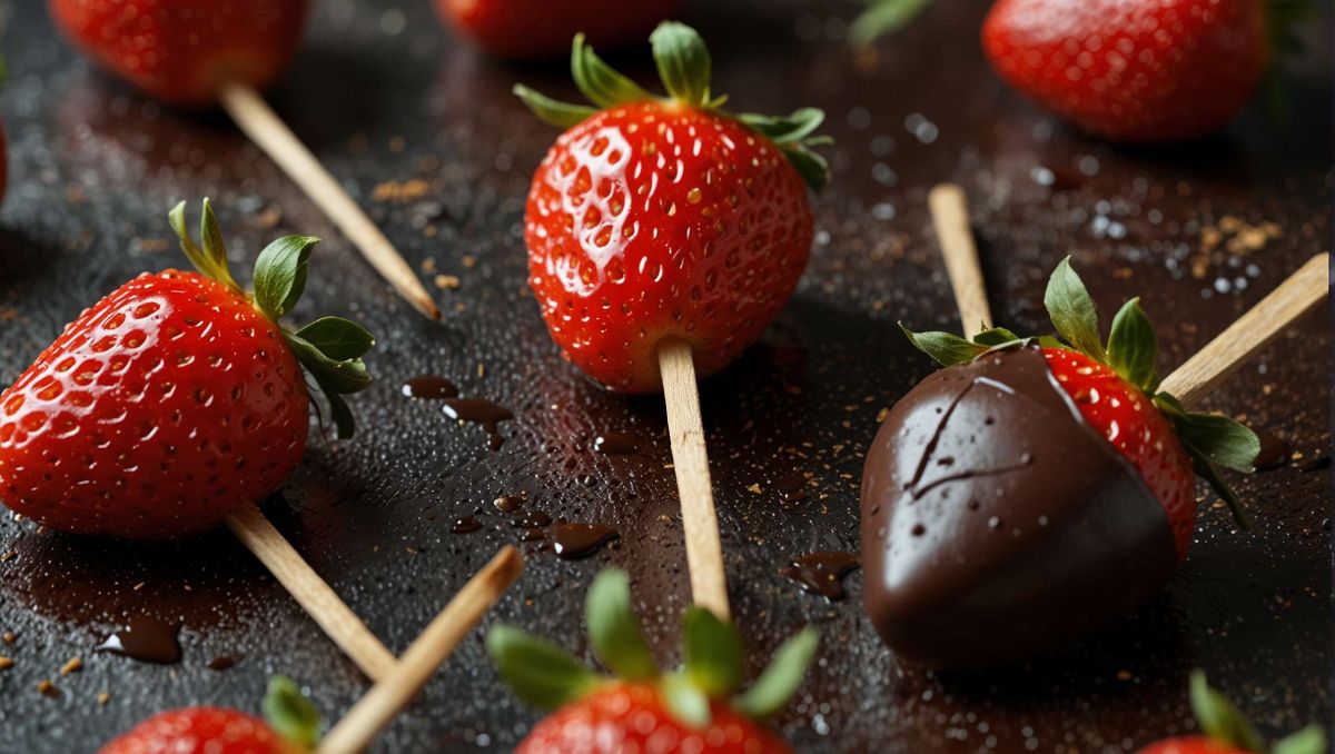 Sucettes de fraises au chocolat : le plaisir facile à réaliser