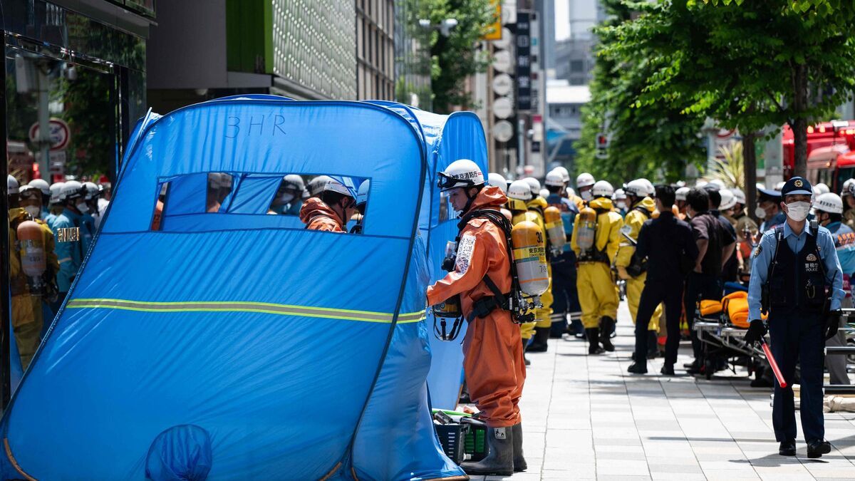 Une substance mystérieuse cause des blessures dans un centre commercial de Tokyo