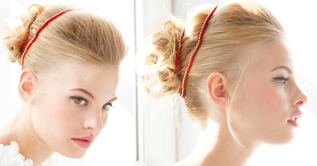 Sublimez votre chignon avec un headband en dentelle