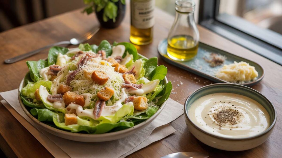 Une salade césar moderne : fraîcheur et légèreté à table