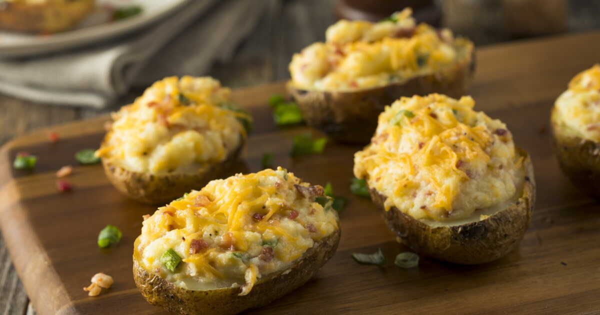 Des pommes de terre farcies aux lardons et comté pour un régal hivernal