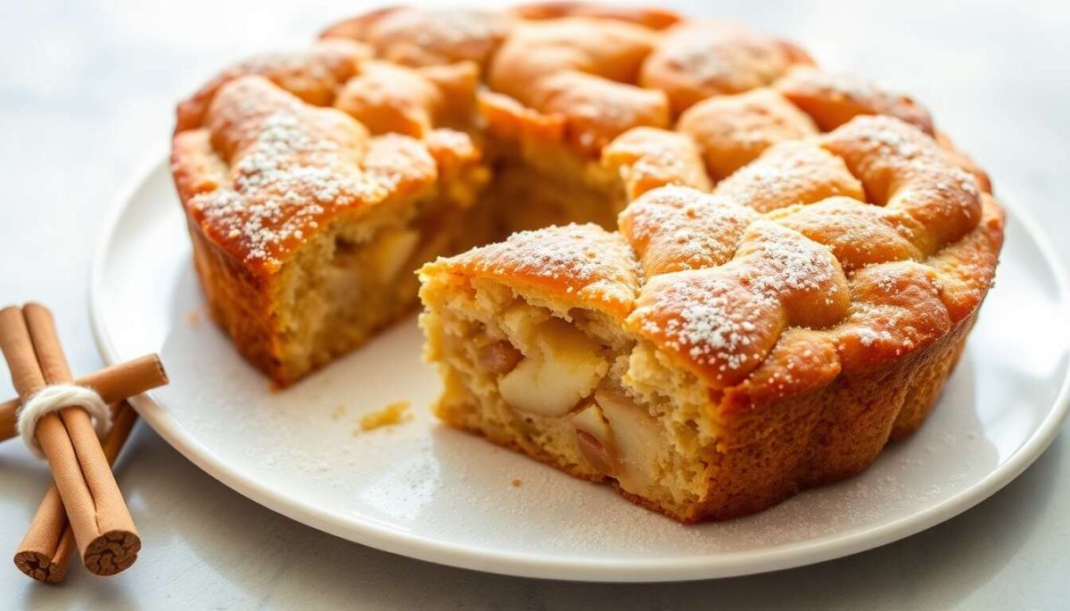 Un gâteau aux pommes à la poêle : une recette simple et délicieuse