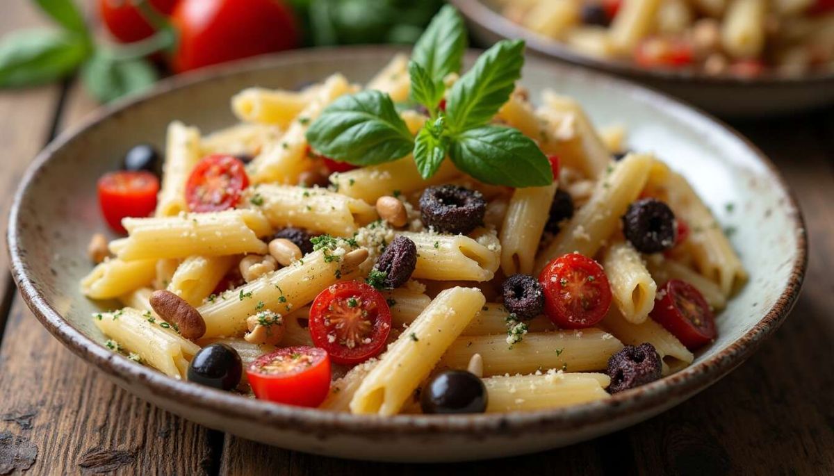 Une salade de pâtes à l'italienne : fraîcheur et simplicité au rendez-vous