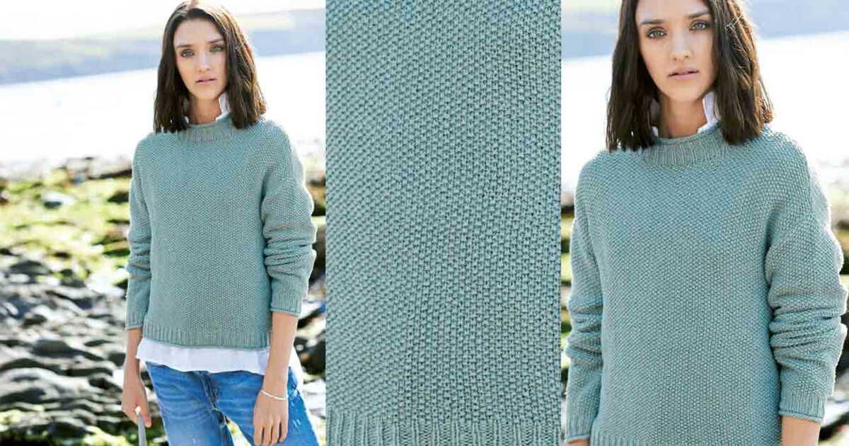 L'élégance du pull soyeux au point de riz
