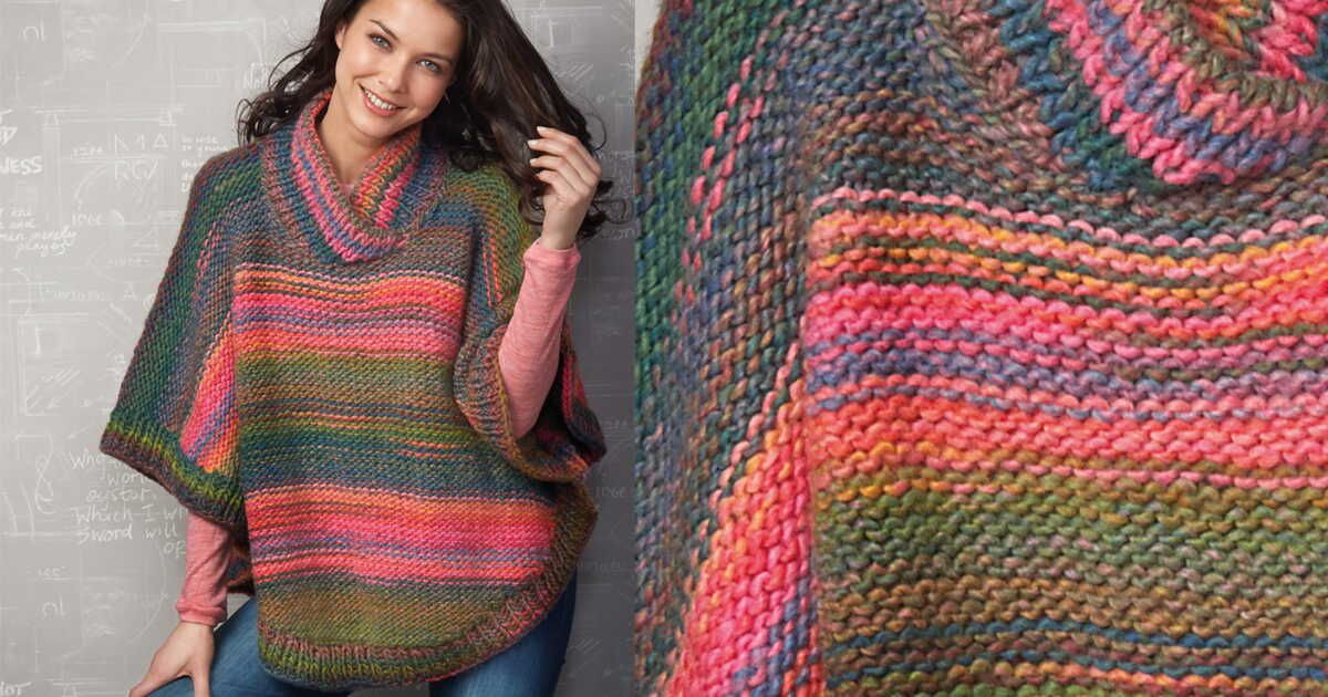 Le poncho multicolore : l'accessoire tendance à adopter