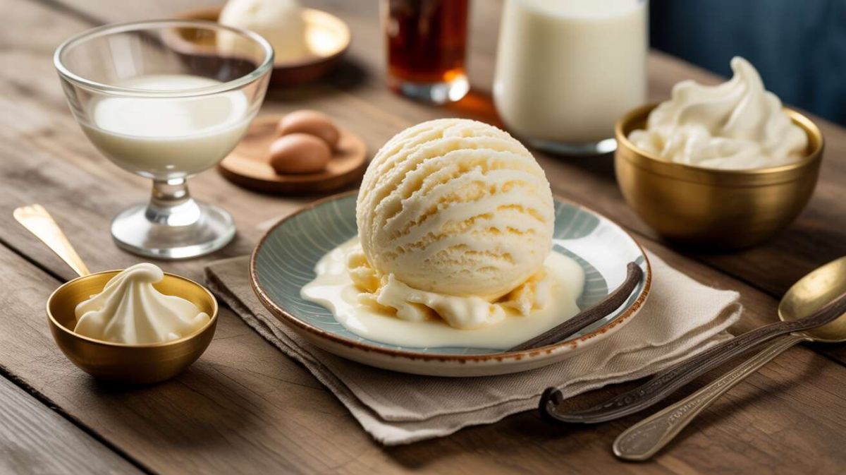 Réalisez facilement votre glace à la vanille maison sans sorbetière