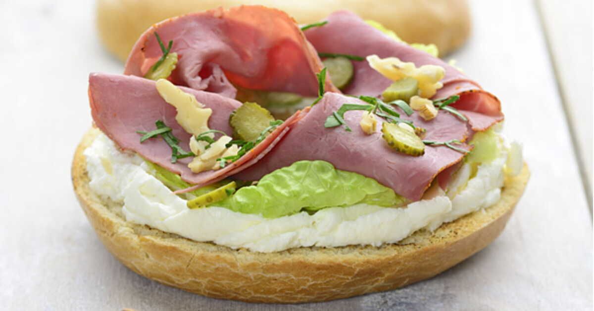 Tartine de Philadelphia® et pastrami