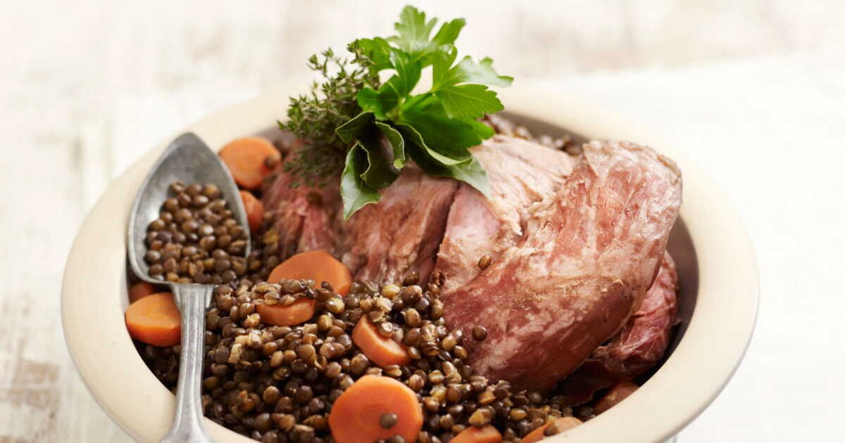 Petit salé aux lentilles : un plat réconfortant