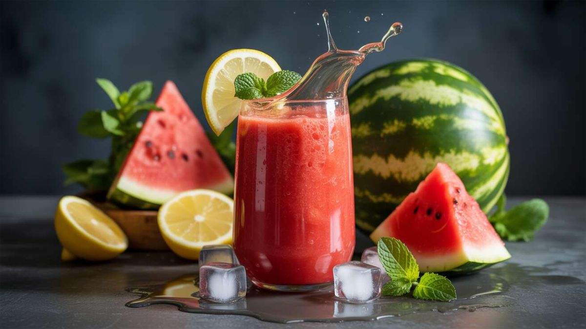 Un smoothie pastèque menthe pour l'été : fraîcheur assurée